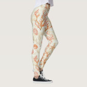 Rustikale Küste - Muscheln, Starfish, Riff (2) Leggings (Rechts)