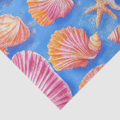 Rustikale Küste - Muscheln, Starfish, Riff (30) Seidenpapier (Detail)