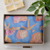 Rustikale Küste - Muscheln, Starfish, Riff (30) Seidenpapier (Geschenk)