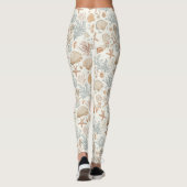 Rustikale Küste - Muscheln, Starfish, Riff (32) Leggings (Rückseite)