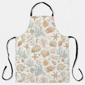 Rustikale Küste - Muscheln, Starfish, Riff (32) Schürze (Vorderseite)