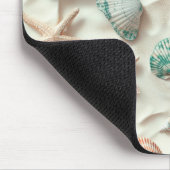 Rustikale Küste - Muscheln, Starfish, Riff (33) Mousepad (Ecke)