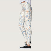 Rustikale Küste - Muscheln, Starfish, Riff (34) Leggings (Links)