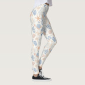 Rustikale Küste - Muscheln, Starfish, Riff (34) Leggings (Rechts)