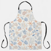 Rustikale Küste - Muscheln, Starfish, Riff (34) Schürze (Vorderseite)