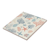 Rustikale Küste - Muscheln, Starfish, Riff (35) Fliese (Seite)