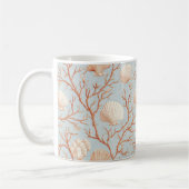 Rustikale Küste - Muscheln, Starfish, Riff (36) Kaffeetasse (Links)