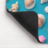 Rustikale Küste - Muscheln, Starfish, Riff (3) Mousepad (Ecke)