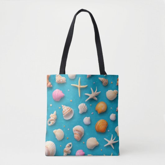 Rustikale Küste - Muscheln, Starfish, Riff (3) Tasche (Vorderseite)