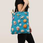 Rustikale Küste - Muscheln, Starfish, Riff (3) Tasche (Von Nahem)