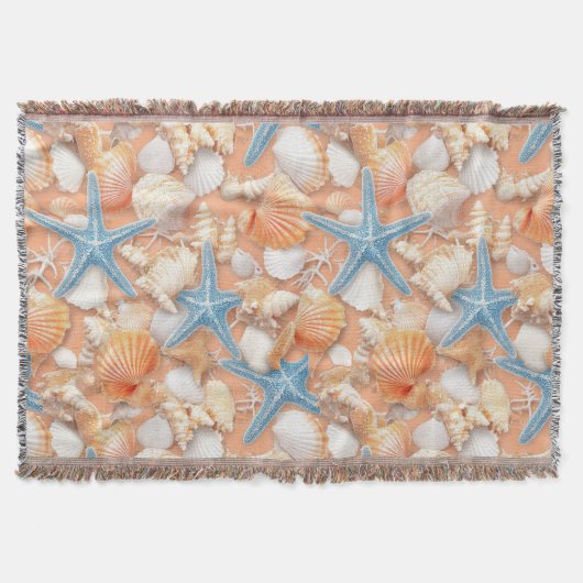 Rustikale Küste - Muscheln, Starfish, Riff (4) Decke (Vorderseite)