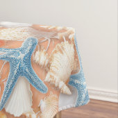 Rustikale Küste - Muscheln, Starfish, Riff (4) Tischdecke (Beispiel)