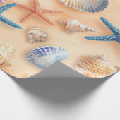 Rustikale Küste - Muscheln, Starfish, Riff (6) Geschenkpapier (Ecke)