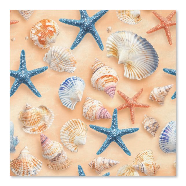 Rustikale Küste - Muscheln, Starfish, Riff (6) Tapete (Vorderseite)
