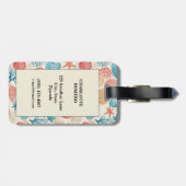 Rustikale Küste - Muscheln, Starfish, Riff (7) Gepäckanhänger (Rückseite horizontal)