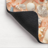 Rustikale Küste - Muscheln, Starfish, Riff (8) Mousepad (Ecke)