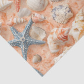 Rustikale Küste - Muscheln, Starfish, Riff (8) Seidenpapier (Detail)