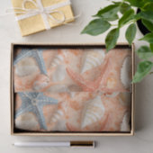 Rustikale Küste - Muscheln, Starfish, Riff (8) Seidenpapier (Geschenk)