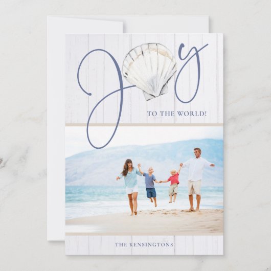 Rustikale Küste Weihnachten Freude Muschel Urlaub  (Vorderseite)