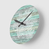 Rustikale Küstendekoration Korallen Runde Wanduhr (Winkel)