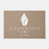 Rustikale Küstengewohnheit der Fußmatte (Vorderseite)