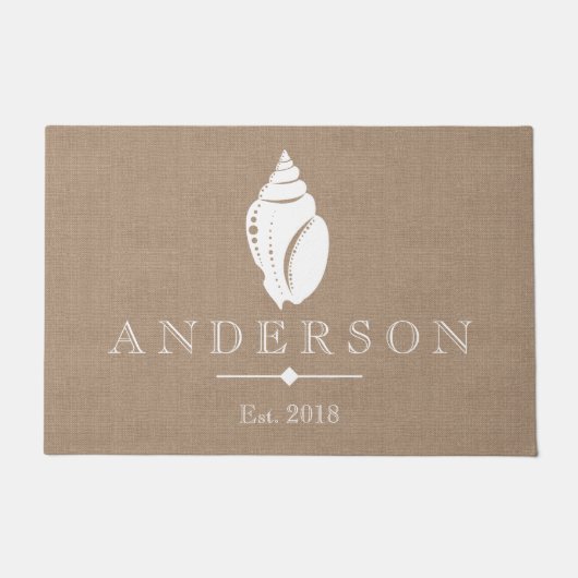 Rustikale Küstengewohnheit der Fußmatte (Vorderseite)