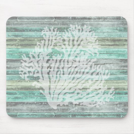 Rustikale Küstenkoralle Mousepad (Vorne)