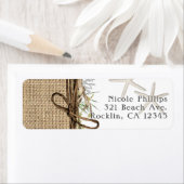 Rustikale Küstenstrasse Starfish Burlap & Greenery (Insitu)