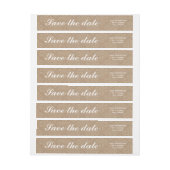 Rustikale Lace Brown Save the Date Hochzeit (Bogen)