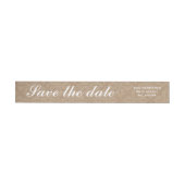 Rustikale Lace Brown Save the Date Hochzeit (Person)
