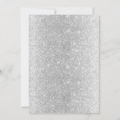 Rustikale Laced Silver Feet Light Blue Baby Dusche Einladung (Rückseite)