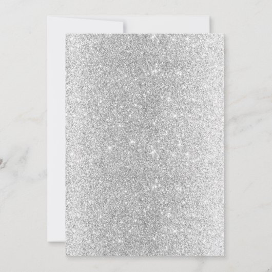 Rustikale Lacke Silber Feet Pink Gril Babydusche Einladung (Rückseite)