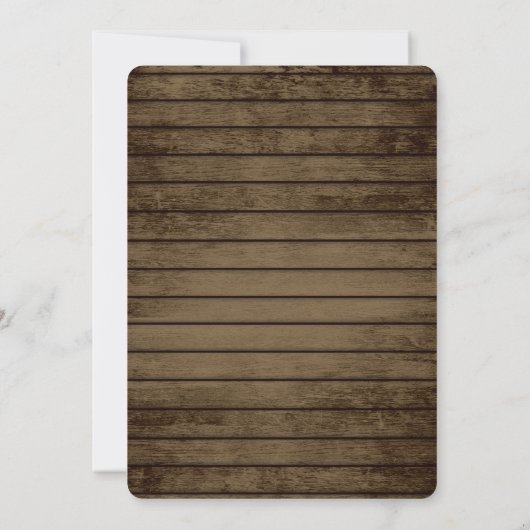 Rustikale Ladder and Lights Liebe Einladung zur Ho (Rückseite)