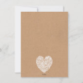 Rustikale Lagerung der Küche Brautparty Party Einladung (Rückseite)