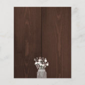 Rustikale Lampen Engagement Partei Einladung Flyer (Hinten)