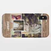 Rustikale Land-Art-Bilderrahmen-Foto-Collage Case-Mate iPhone Hülle (Rückseite (Horizontal))