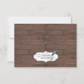 Rustikale Land-Hufeisen, die Probe Wedding sind Einladung (Rückseite)