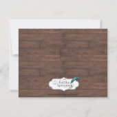 Rustikale Land-Hufeisen, die Verlobung Wedding Einladung (Rückseite)