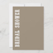 Rustikale Land-Maurer-Glas-Brautparty-Einladungen Einladung (Rückseite)