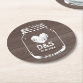 Rustikale Land Runder Pappuntersetzer (Angewinkelt)