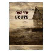 Rustikale Land-Scheunen-hölzerne Scheunen-Hochzeit (Vorne)