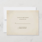 Rustikale Land-Western-Hochzeits-Antwort-Karten RSVP Karte (Vorderseite)