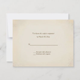 Rustikale Land-Western-Hochzeits-Antwort-Karten RSVP Karte