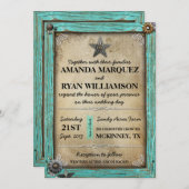 Rustikale Land-Western-Hochzeits-Einladung Einladung (Vorne/Hinten)