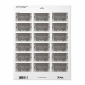 Rustikale Länderadressen Adressaufkleber (Vorne)