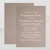 Rustikale Länderbindungspartei oder Dusche Einladung (Vorne/Hinten)