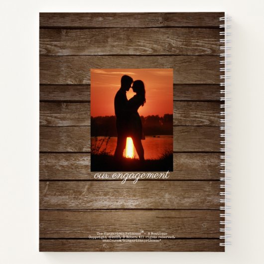 Rustikale Länderfolge von Lichtern Gästebuch | Notizblock (Rückseite)