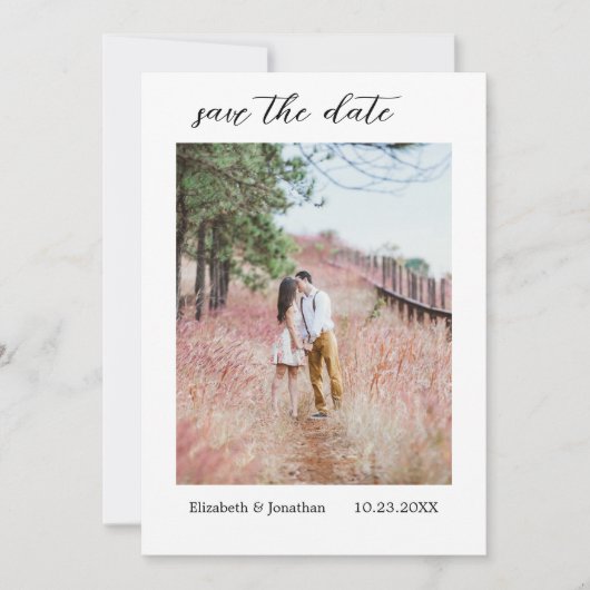 Rustikale Länderkarte Save the Date (Vorderseite)