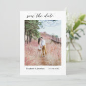 Rustikale Länderkarte Save the Date (Stehend Vorderseite)