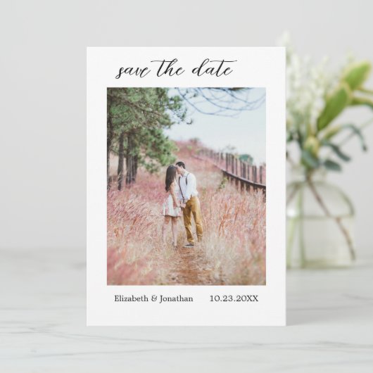 Rustikale Länderkarte Save the Date (Stehend Vorderseite)